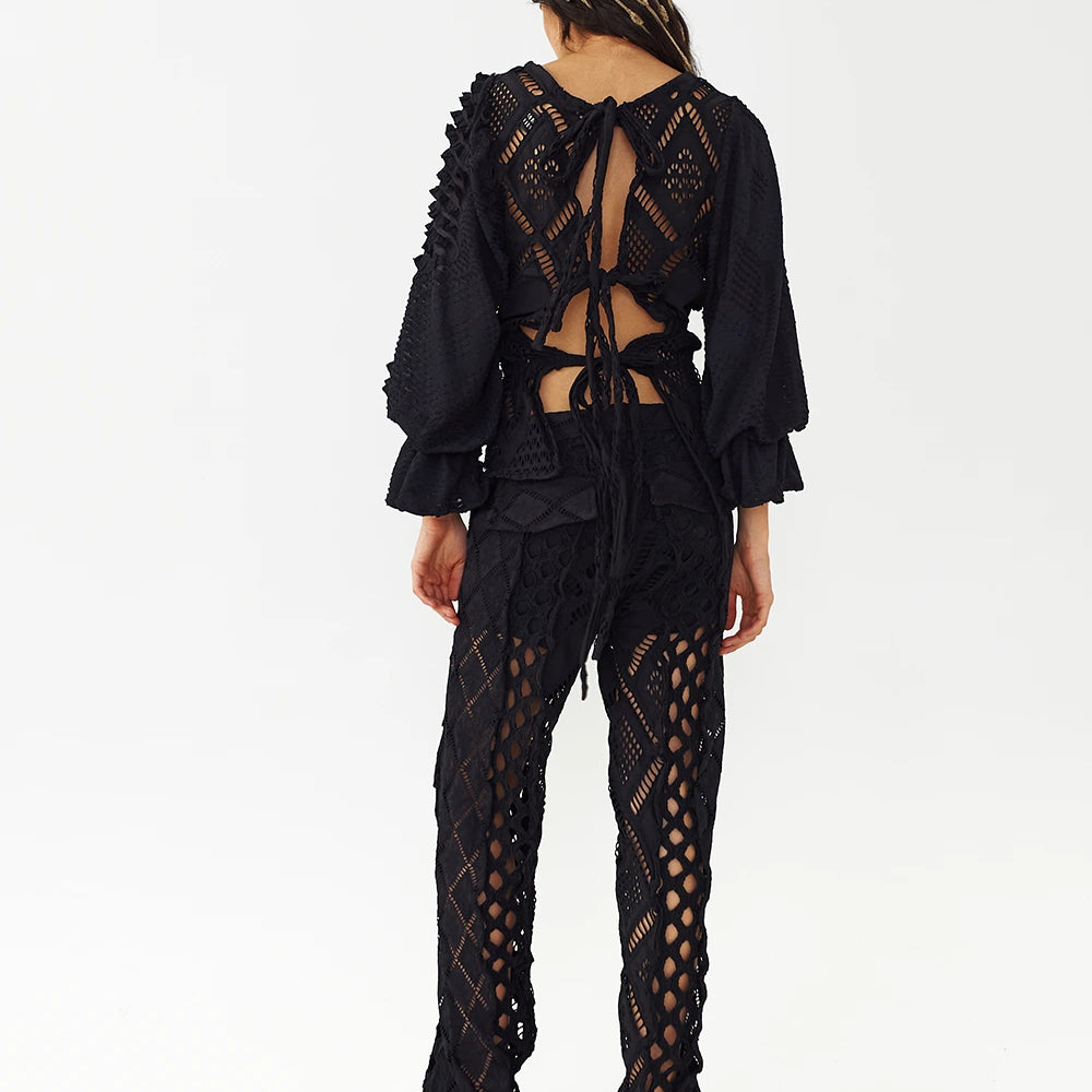 
                  
                    Flow With The Sunset Shirt In Black
                  
                