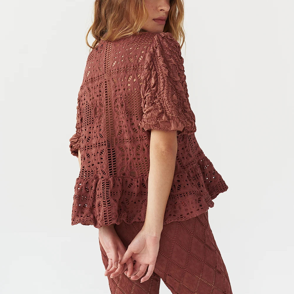 
                  
                    Globe Shell Shirt In Brown
                  
                