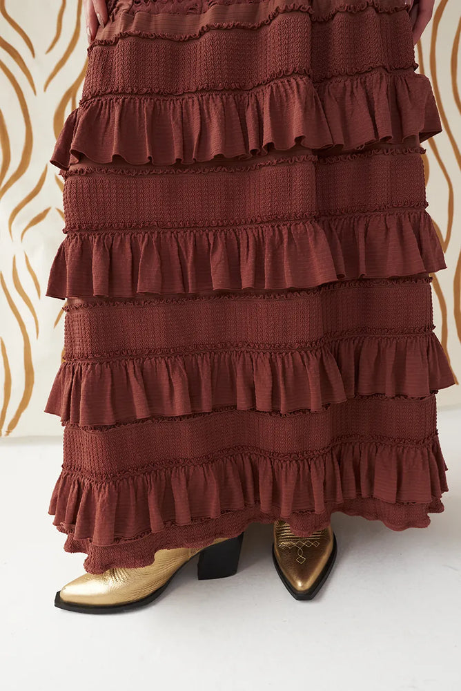 
                  
                    Go With The Flow Brown Shell Dress
                  
                