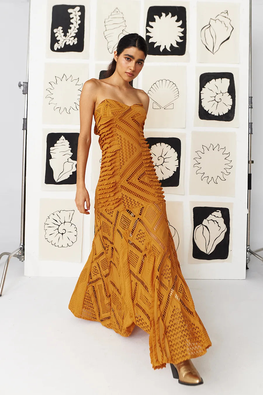 Go With The Flow Mustard Dress