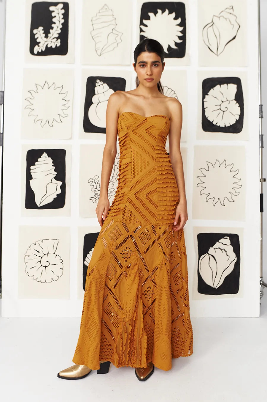 Go With The Flow Mustard Dress