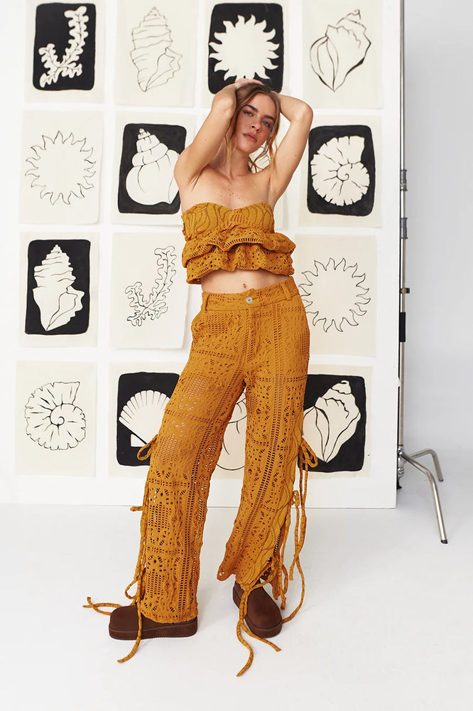 
                  
                    Shell Corset In Mustard
                  
                