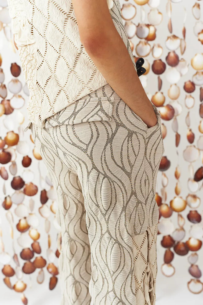 
                  
                    The Shell Pants in Flow Ivory
                  
                