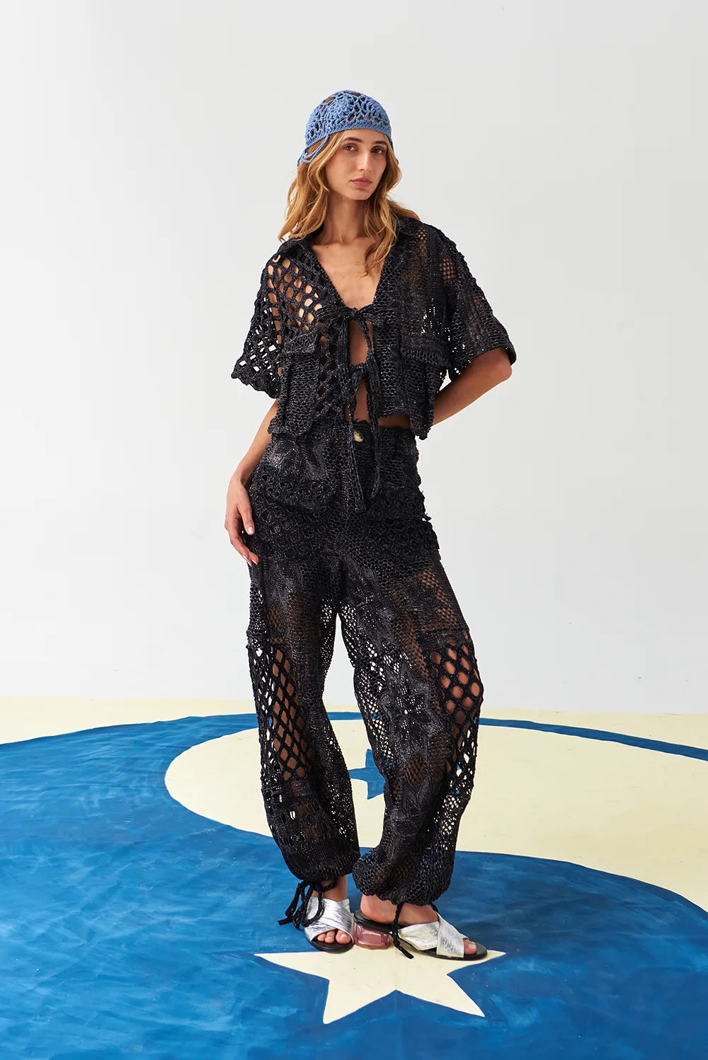 Wild Dance Baggy Pants In Black