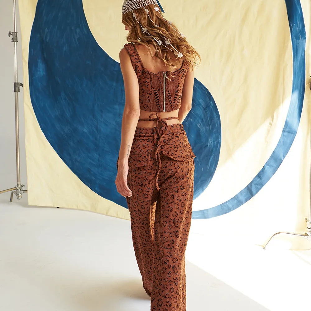 
                  
                    Moonlight Dancing Pants In Animal Brown
                  
                