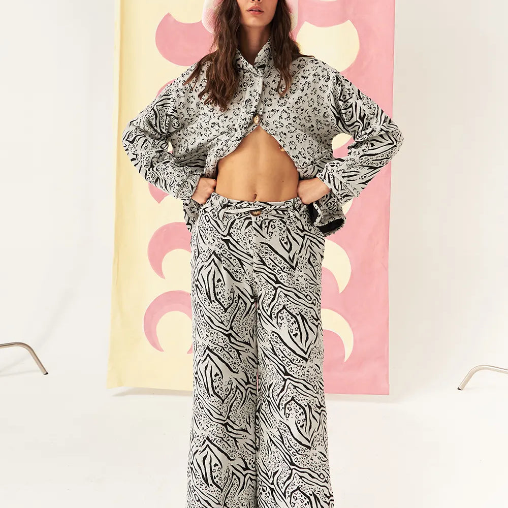 
                  
                    Moonlight Dancing Pants In Animal Grey
                  
                