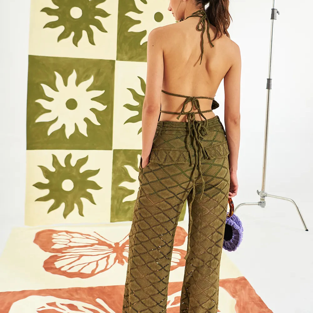 
                  
                    Moonlight Dancing Pants In Savage Olive
                  
                