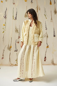 Peace & Love Affair Jacket In Butter