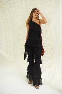 Petal Amour Pants In Black