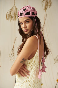 Petal Punch Hat In Rose