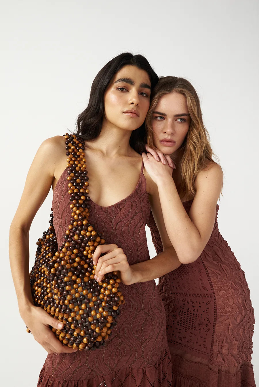The Shell Handbag In Brown