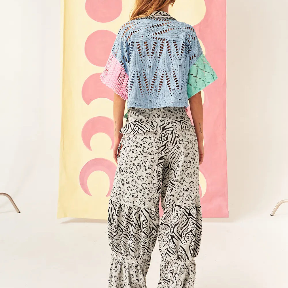 
                  
                    Wild Dance Baggy Pants In Animal Grey
                  
                